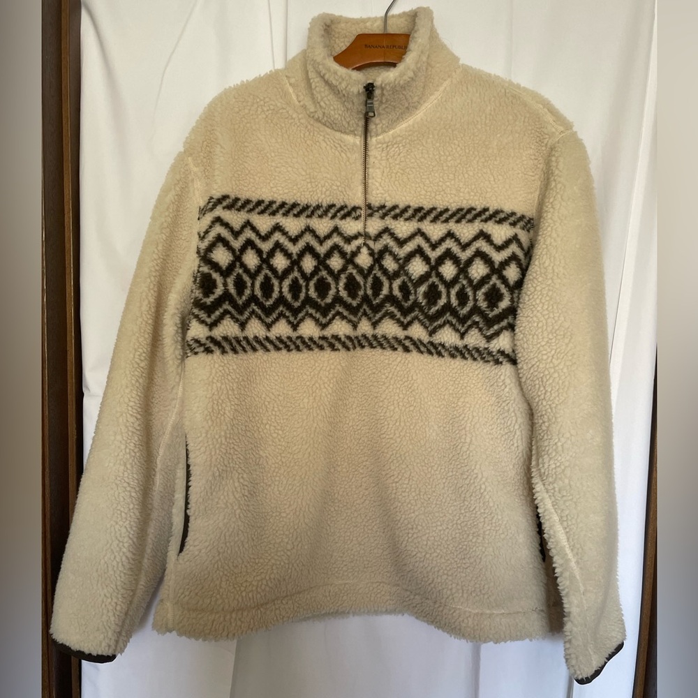 Banana Republic Women’s Sherpa Fleece Sweater – Size Medium